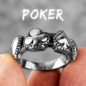 Poker Stainless Steel Ring