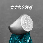 Nordic Viking Stainless Steel Ring Anchor Compass Tree of Life Viking Rune Wolf Men and Women Ring Jewelry Factory