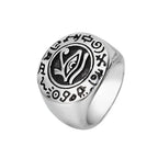 Ancient Egyptian Eye of Horus Signet Ring — Stainless Steel
