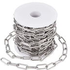Width 7mm Stainless Steel Big Rolo Link Chain Neckalce Punk Chokers For Women length 21cm-100cm