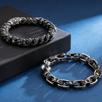 Gothic Skull Head Links Chain Bracelet For Man 316L Stainless Steel Skeleton Charm Men's Bracelets 7.87" 9" Male Bike