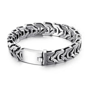 13mm Fashion Chain Bracelet For Men Stainless Steel Arrow Bracelets Silver Color