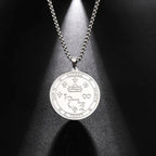 COOLTIME Supernatural Amulet Men Pendant Necklace Stainless Steel Archangel Michael Raphael Uriel Gabrie Angel Talisman