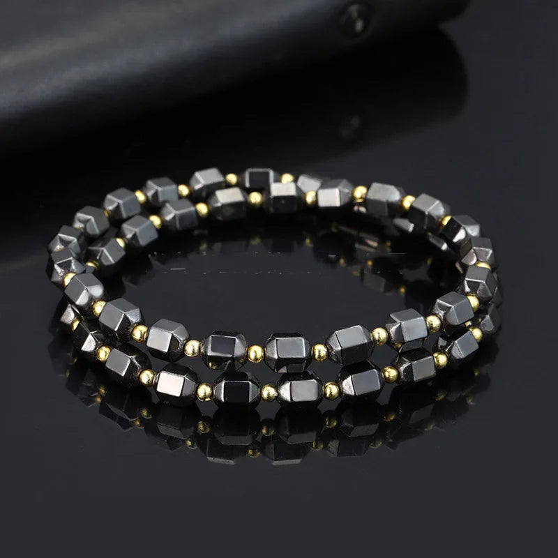 Black Hematite Magnetic Bead Necklace