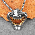 Samurai Stainless Steel Pendant Necklace