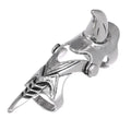 Gothic Punk Knuckle Ring Retro Rhino Gothic Scroll Armor Knuckle Metal Full Ring Cool Ring Men Boyfriend Gift Fine Jewlery