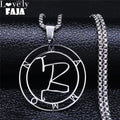 Mammon Silver Round Pendant Necklace — Stainless Steel