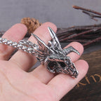 Dragon Skull Stainless Steel Pendant Necklace