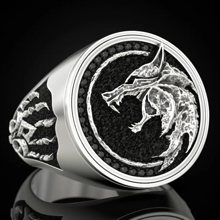 Viking Wolf Claw Warrior Ring — Two-Tone