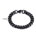 Cuban Curb Chain Bracelet — Stainless Steel