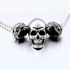 Unique Skull Pendant Necklace — Stainless Steel