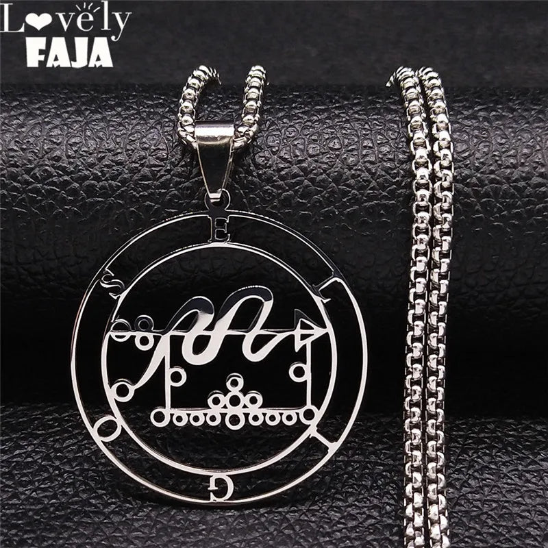 Sigil de Lucifer Eligos Necklace — Stainless