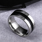 10mm Wide Band Ring — Stainless Steel