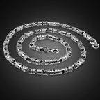 925 Sterling Silver Men's Pendant Necklace Hip-Hop Punk 24-Inch Chain Fashion Jewelry for Men And Boys Retro Thai Style
