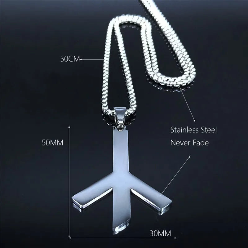 Viking Death Rune Necklace — Stainless