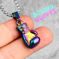 Fitness Gym Bodybuilding Boxing Gloves Stainless Steel Men Necklaces Pendants Chain for Boyfriend Male Jewelry Gift