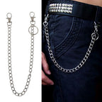 Belt Wallet Pocket Chain Keychain — Stainless Steel