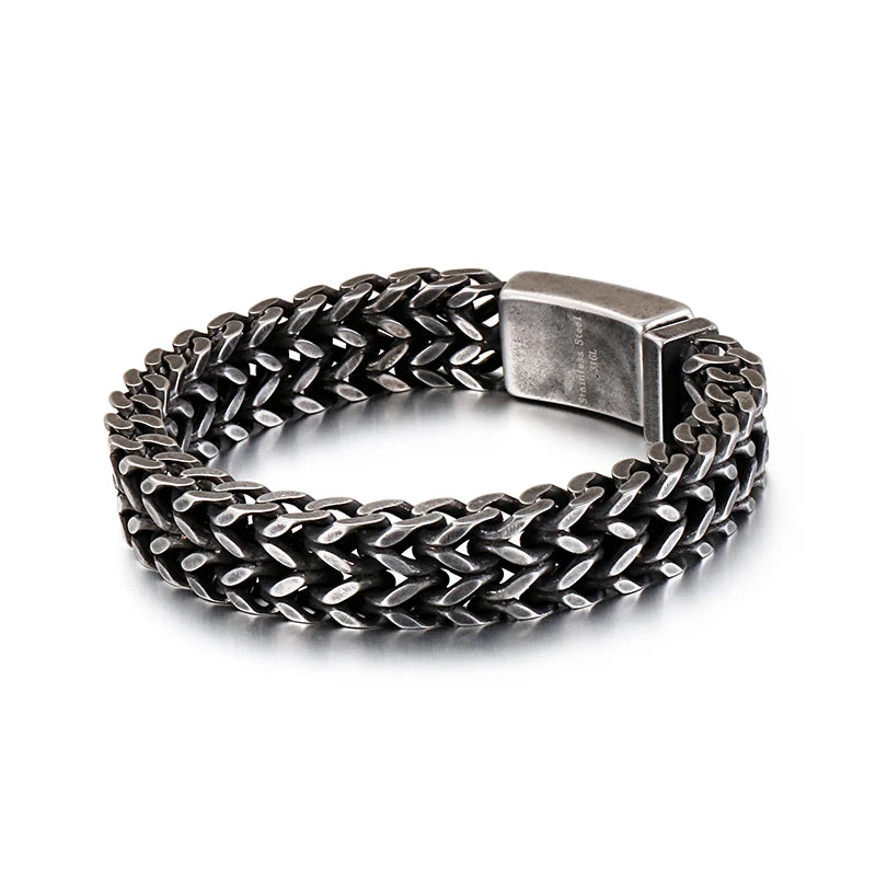 Mesh Link Bracelet, Multiple Widths — Stainless Steel