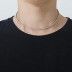 2mm Hip Hop Bling Iced Out 1 Row Square AAA CZ Stone Tennis Link Chain Cubic Zirconia Chokers Necklaces for Men Rapper