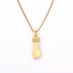 Nidin Hot Fashion Retro Lightning Necklace Women Men Hip Hop Party Accessories Gesture Pendant Birthday Jewelry Gift Wholesale