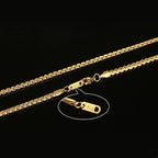 Vnox 24" Chain Necklace for Men Classic Simple Male Jewelry Stainless Steel 3mm width Punk Rocky Jewellry Gold Color