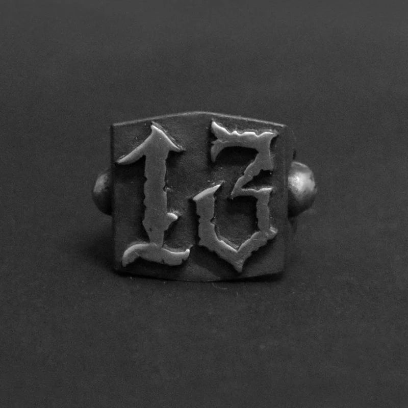 Punk rock Fashion Number Ring Man Style Stainless Steel Rings For women Retro Wedding Custom Jewelry OSR452
