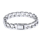 Punk Rock Viking Cuban Curb Bracelet Wrist Men Retro Hiphop Stainless Steel Charm Chain Male Dragon Bracelets Bangle