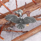 Gothic Raven Stainless Steel Pendant Necklace