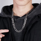 10MM Wide 316L Stainless Steel Chain Necklace For Man Male Chokers Length Adjustable Fashion Men's Viking Jewellery