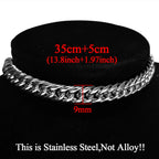 Statement Stainless Steel Pendant Necklace