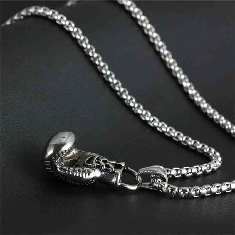 Mini Boxing Glove Necklace Chain Pair Boxing Glove Pendant Necklaces For Men Boys Charm Fashion Sport Fitness Jewelry