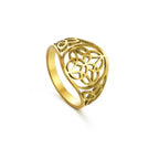 Vintage Celtic Knot Ring — Stainless Steel Geometric