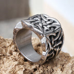 Heavy Metals Celtics Knot Rings for Men Boys Punk Vintage Stainless Steel Amulet Rings Biker Fashion Jewelry Gifts