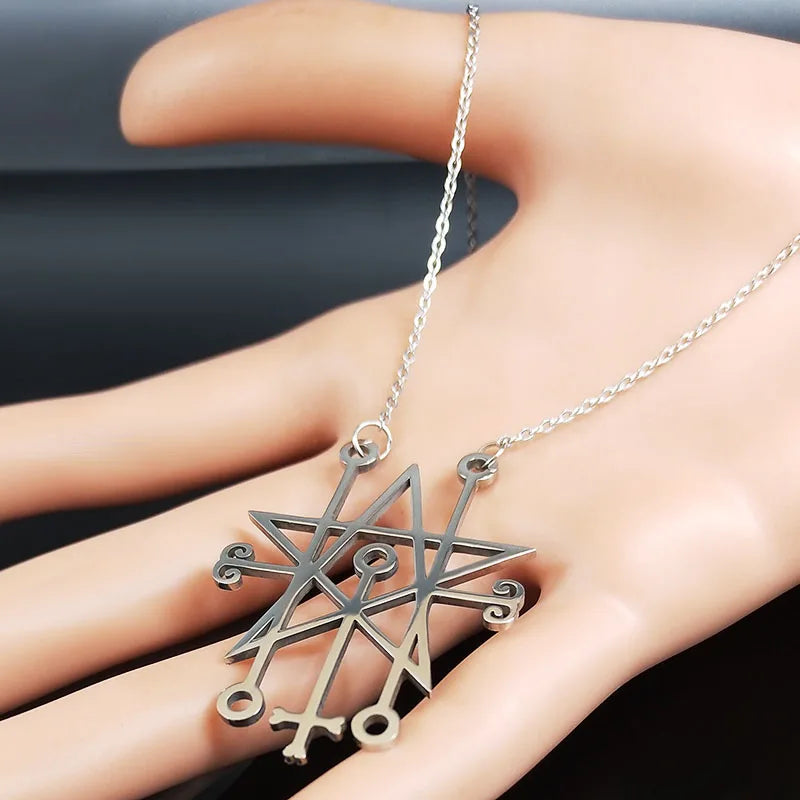 Astaroth Sigil Pendant — Stainless Steel