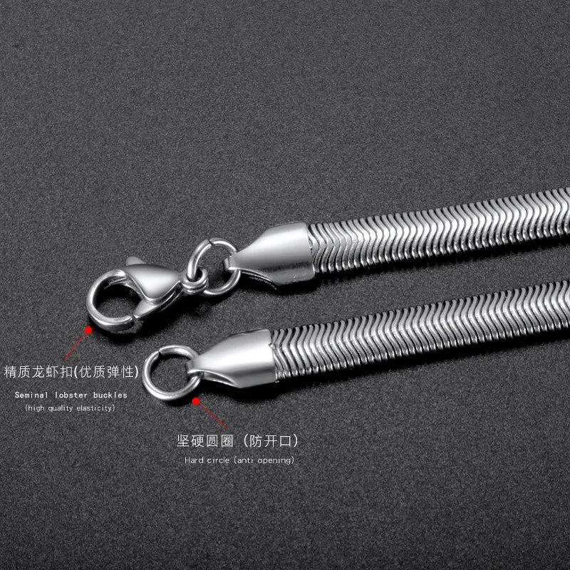 Snake Chain Necklace — 316L Stainless Steel
