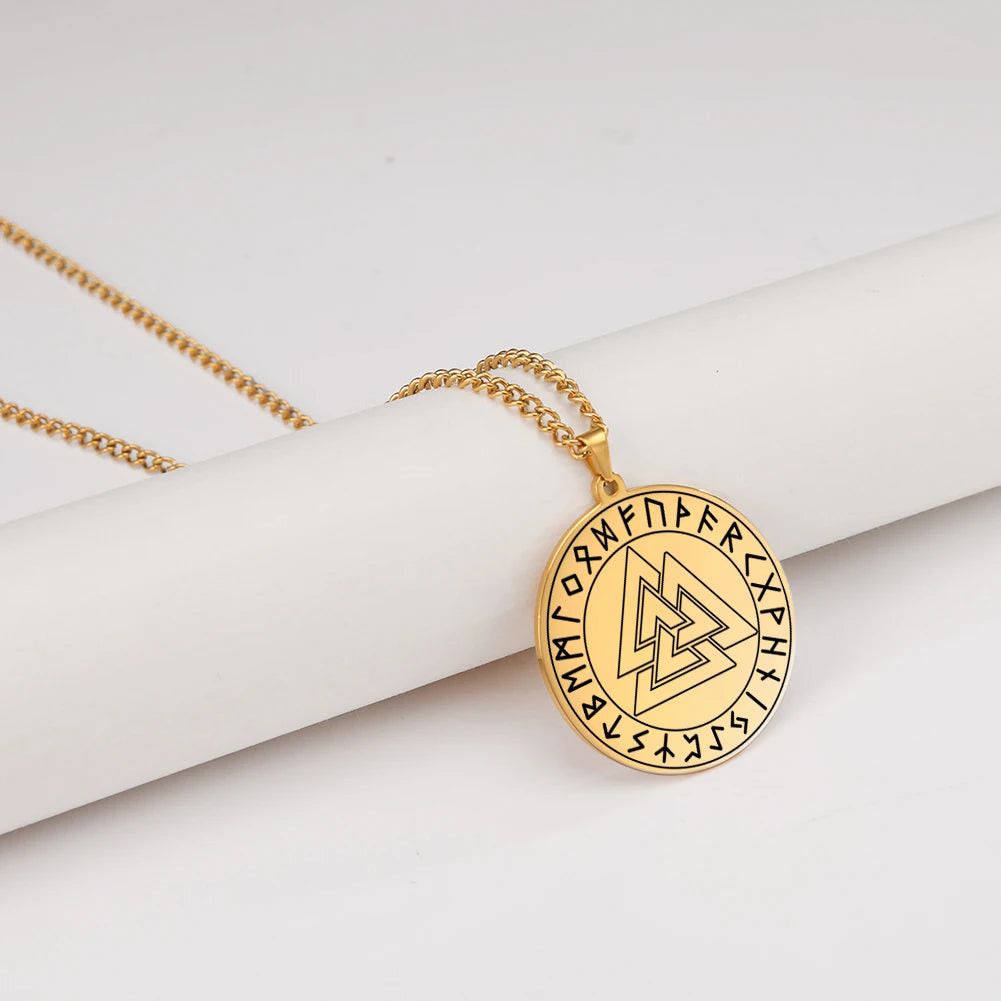Archangel Sigil Pendant Necklace — Stainless Steel