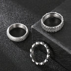 Kalen Punk 316L Stainless Steel Men's Ring Skull Finger Rings Fashion Biker Party Jewelry Round Anillos Accessories Size 8-12