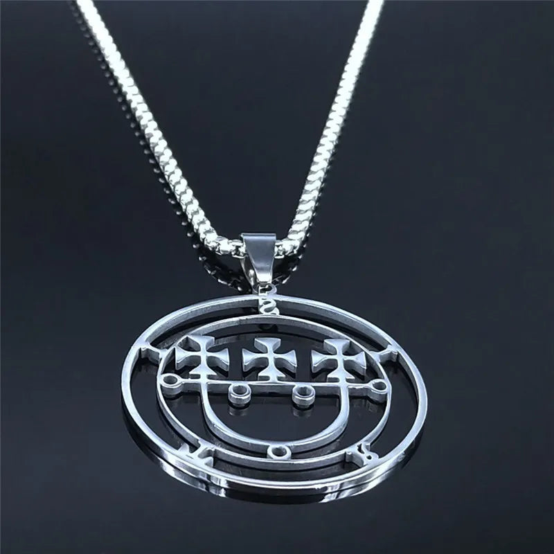 Sigil Lucifer Sitri Pendant Necklace — Stainless Steel