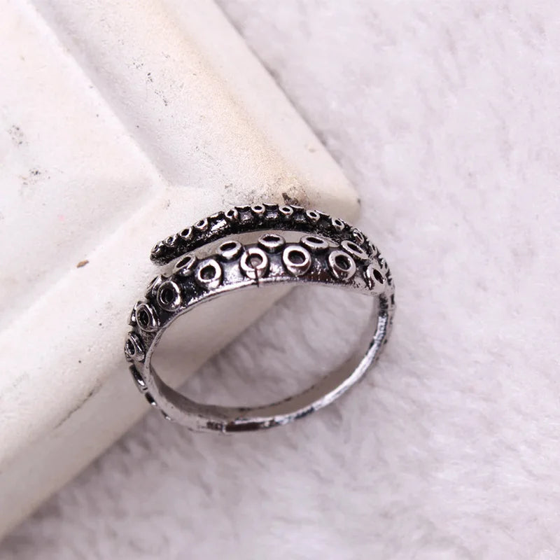 Adjustable Creative Design Octopus Tentacle Opening Ring for Men Women Trendy Punk Party Jewelry Accessories кольца