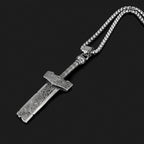 Broken Sword Pendant Necklace — Stainless Steel