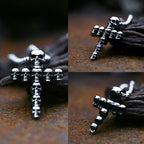 BEIER Punk Rock Fashion Cross Charm Vintage Skull head pendant Chain Fashion jewelry for man women Best Lover gift BP8-479