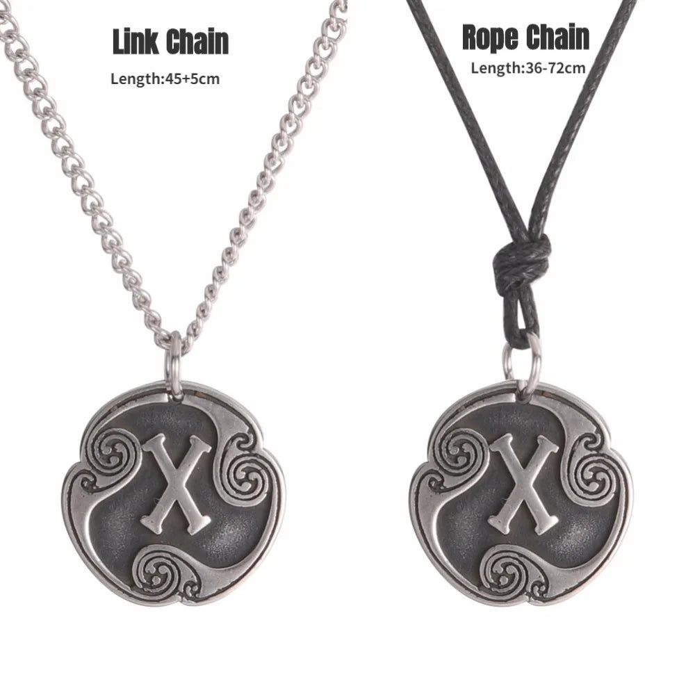 24 Viking Runes Amulet Pendant Set — Stainless Steel