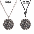 24 Viking Runes Amulet Pendant Set — Stainless Steel