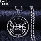 Baphomet Steel Pendant Seal Sallos Men/women Satan