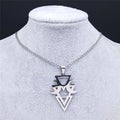 Gothic Moon Witchcraft Necklace — Black SS