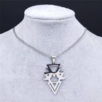 Gothic Moon Witchcraft Necklace — Black SS