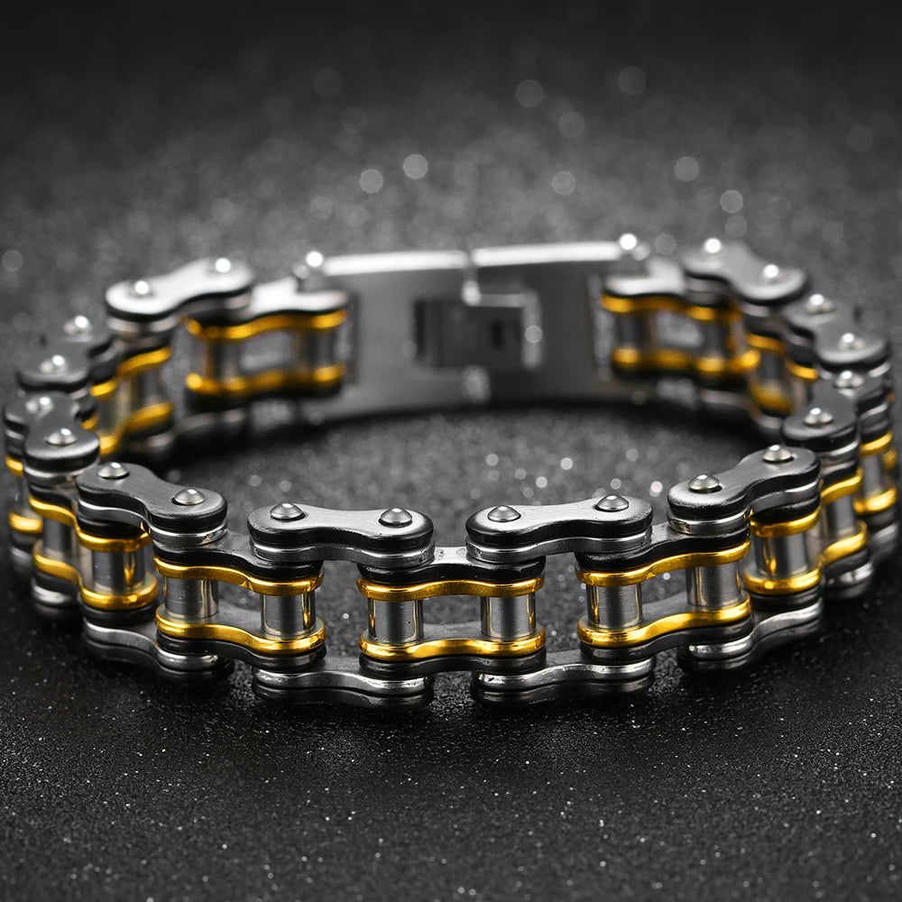 Bike Motorcycle Chain Man Bracelet for Men Bikers' Jewellery