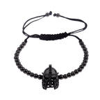 2020 Classic Luxury CZ Black Zircon Long Tubes&4MM Copper Beads Macrame Men Bracelets&Bangles For Women Jewelry Bileklik