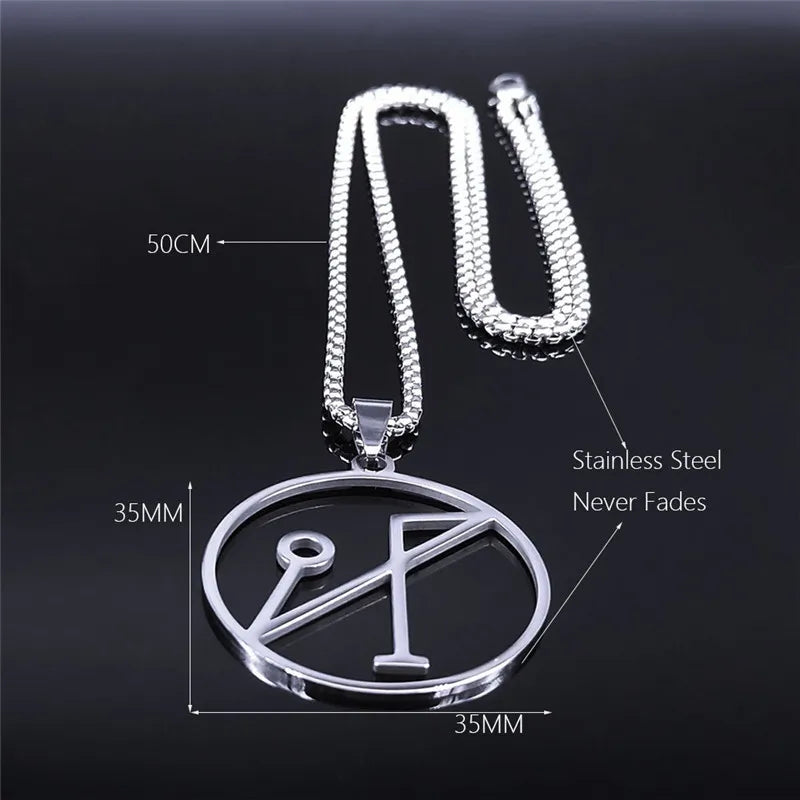 Archangel Michael Sigil Necklace — Silver