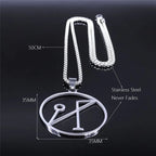 Archangel Michael Sigil Necklace — Silver